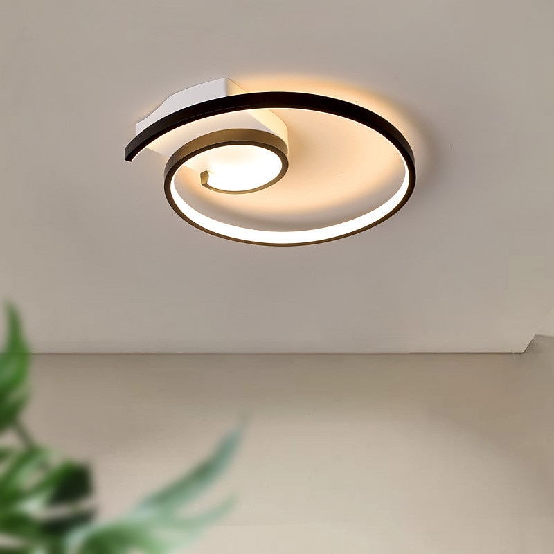 42cm 52cm LED Ceiling Light Round Spiral Design New Bedroom Lamp LED New Fashion Simple Room Ceiling Lamp Personalized Aluminum Study Dining Room Lamps Christmas decoration3