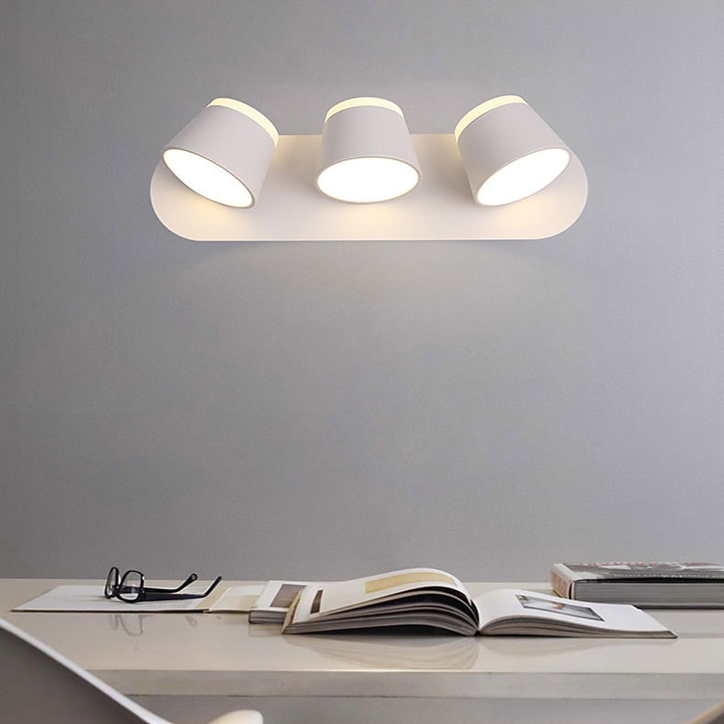 Lightinthebox Double Sided Light-emitting Indoor Wall Light LED Dimmable Rotatable Wall Lamp Nordic Modern Creative Bedroom Bedside Hotel Living Room AC110-240V4