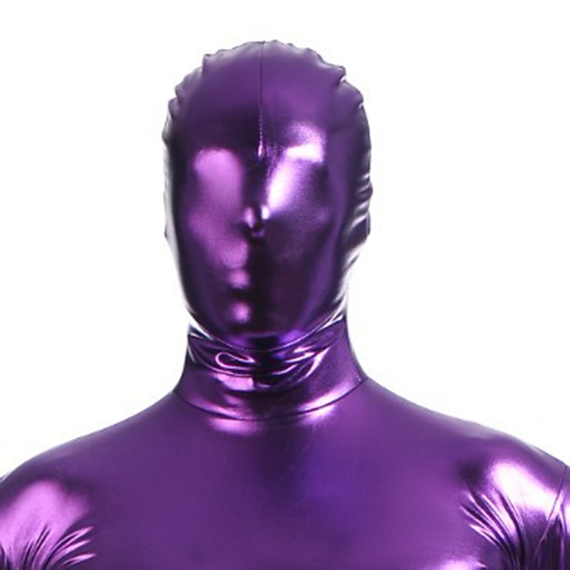 Mask Bodysuit Carnival Costume Full Body Suit Men's Women's Cosplay Sexy Costume Halloween Solid Color Costume for Halloween Carnival Masquerade Adults'4