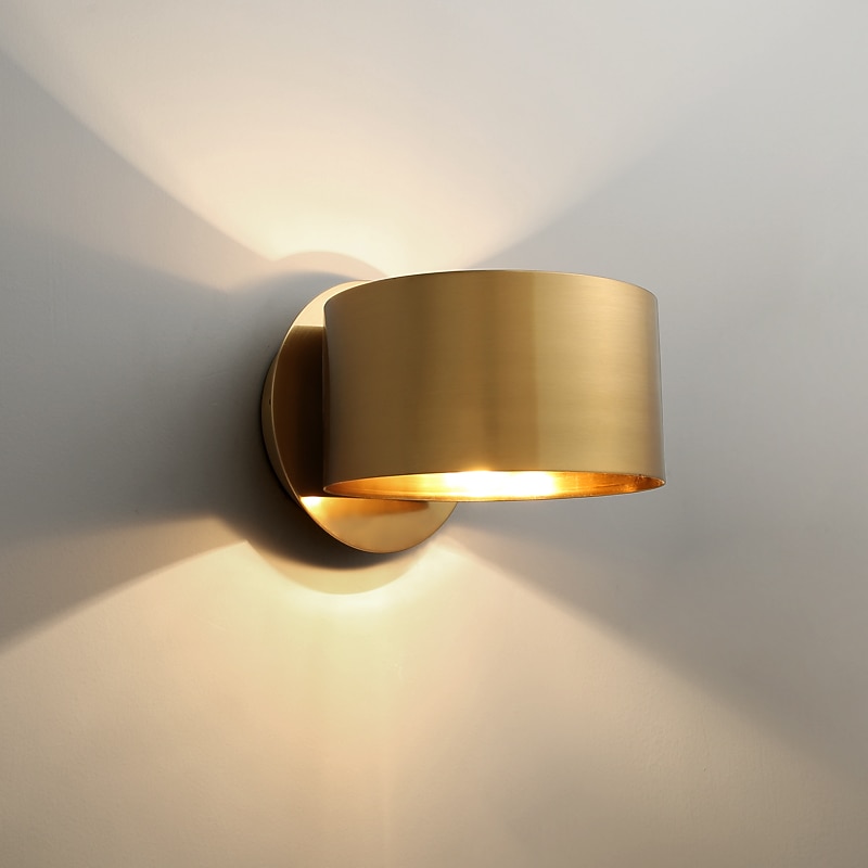 Modern Nordic Style Copper Flush Mount Wall Lights Living Room Shops Cafes Wall Light IP20 110-120V 220-240V2
