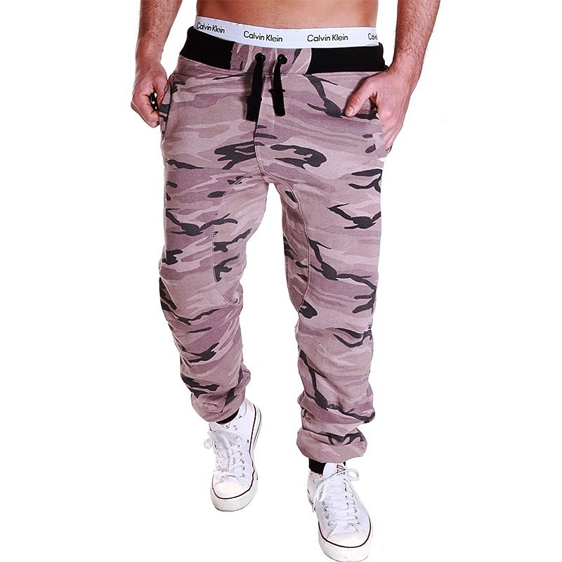 Men's Sweatpants Joggers Trousers Pants Trousers Drawstring Elastic Waistband Camouflage Breathable Soft Sports & Outdoor Daily Cotton Casual / Sporty Yellow camouflage Green camouflage3