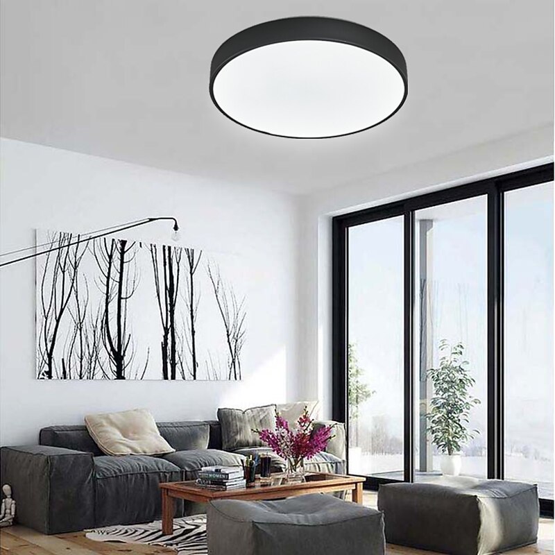 30cm LED Ceiling Light Corridor Lamp Nordic Flush Mount Lights Wood Kitchen Entrance Hall Porch Balcony Painted Finishes 110-120V 220-240V FCC VDE
