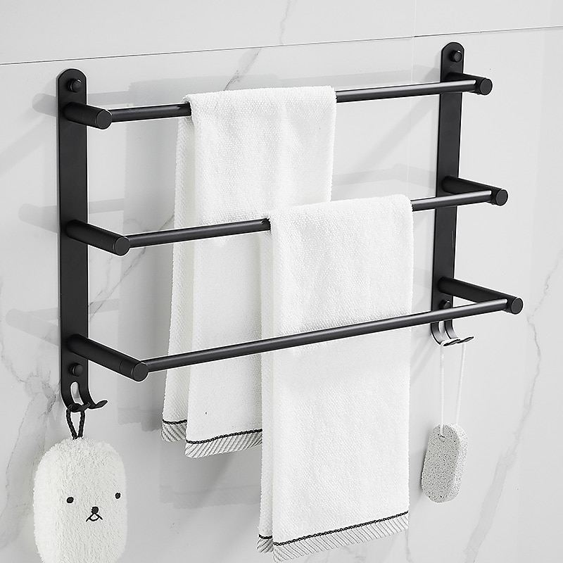 Towel Bar Multilayer / New Design / Creative Modern / Traditional Stainless Steel 1PC - Bathroom / Hotel bath 3-towel bar Wall Mounted