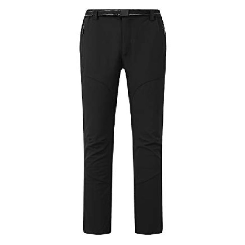 women's windproof waterproof snow pants outdoor sportswear fleece hiking pants s black