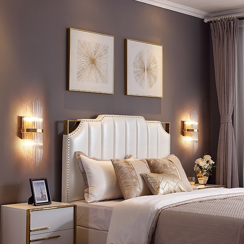 Crystal Modern Nordic Style Wall Lamps Wall Sconces Living Room Bedroom Crystal Wall Light 220-240V4
