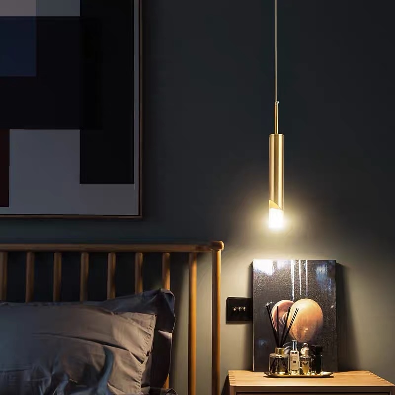 6cm LED Pendant Light Modern Nordic Bedside Light Gold Tricolor Light Dining Room Bar Metal Electroplated Christmas Decoration 110-120V 220-240V - Main Image