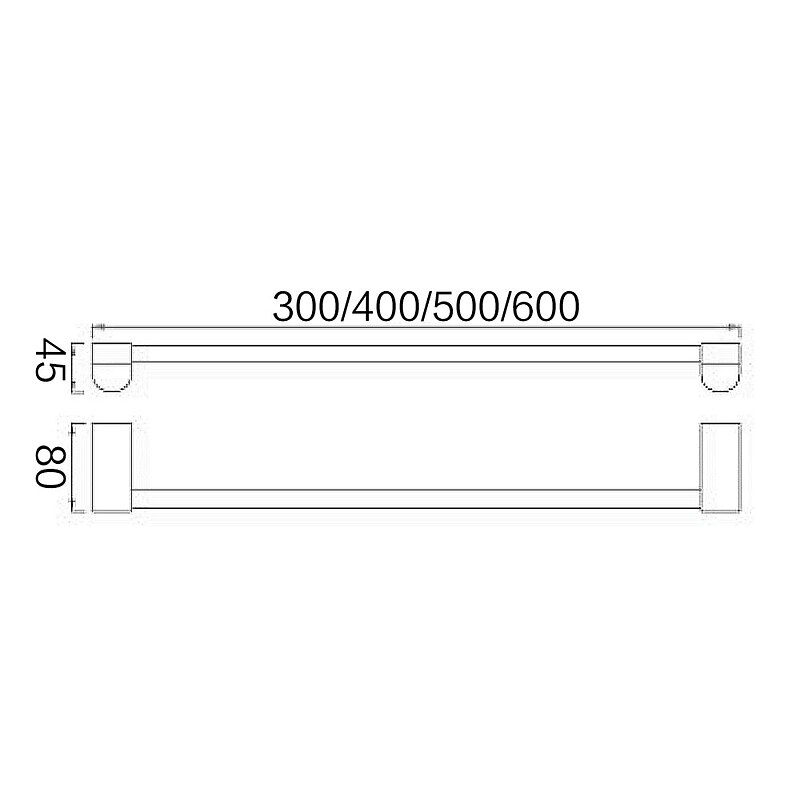 Towel Bar / Bathroom Shelf Adjustable Length / New Design / Creative Contemporary / Modern Stainless Steel / Zinc Alloy / Metal 1pc - Bathroom 1-Towel Bar Wall Mounted3