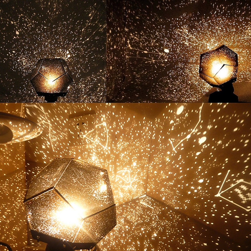 LED Starry Projector Light Bedside Night Lamp Planetario Casero for Kids Baby Nursery Planetarium Constellation Projector Night Scape Lights Home Bedroom Decoration2