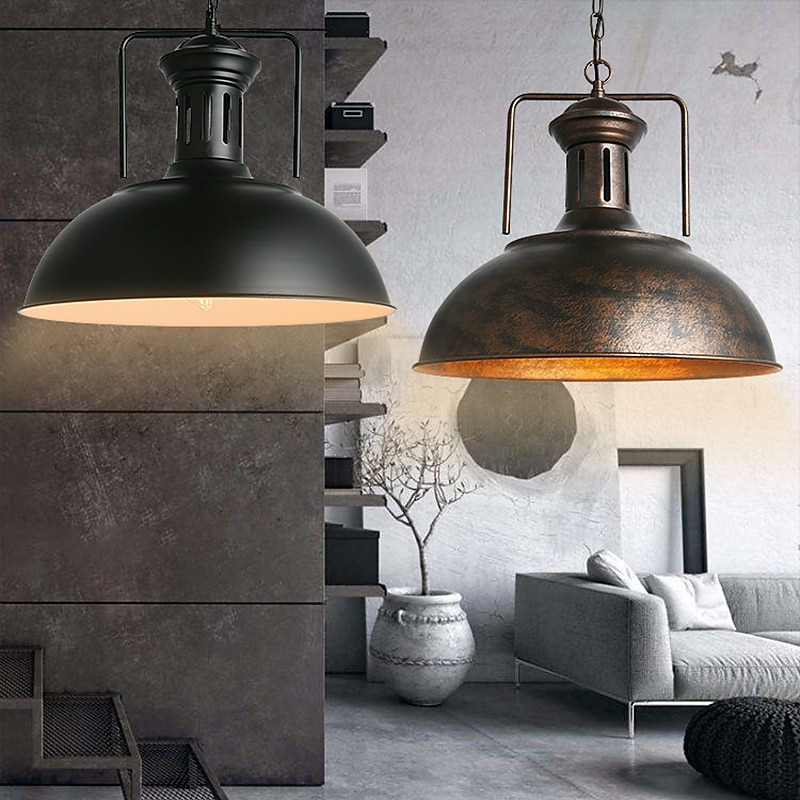 41cm LED Pendant Light Vintage Nordic Style Single Design Metal Painted Finishes Bar Restaurant 110-120V 220-240V