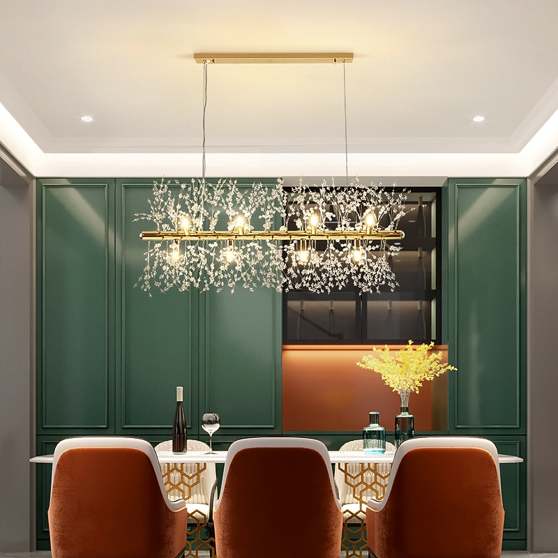 9/12 Heads LED Pendant Light Dandelion Chandelier Fireworks Crystal Lamp Living Room Dining Room Bedroom Lamp Romantic Clothing Store Bar Lamp 72cm 92 cm3