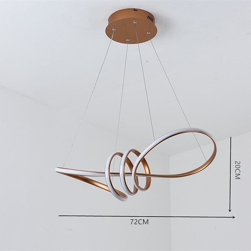 Pendant Light LED Designer Light Luxury Dining Room Table Lamp ONLY DIMMABLE WITH REMOTE CONTROL2