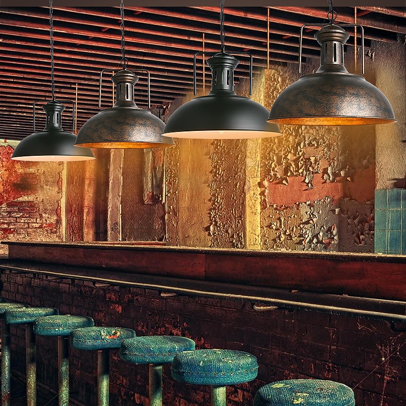 41cm LED Pendant Light Vintage Nordic Style Single Design Metal Painted Finishes Bar Restaurant 110-120V 220-240V4