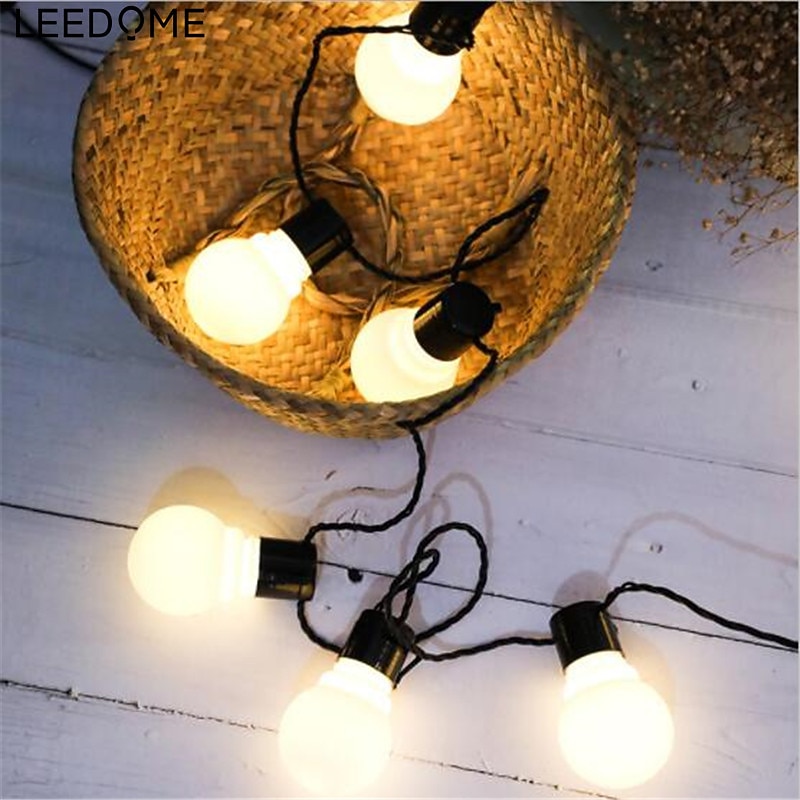 3M 10Leds Festoon Led Globe Led Flexible String Light Fairy Bulb Christmas Fairy String Light Garland Garden Patio Yard Decoration Holiday Outdoor Lighting EU US Plug AC110V 120V 220V 230V 240V2
