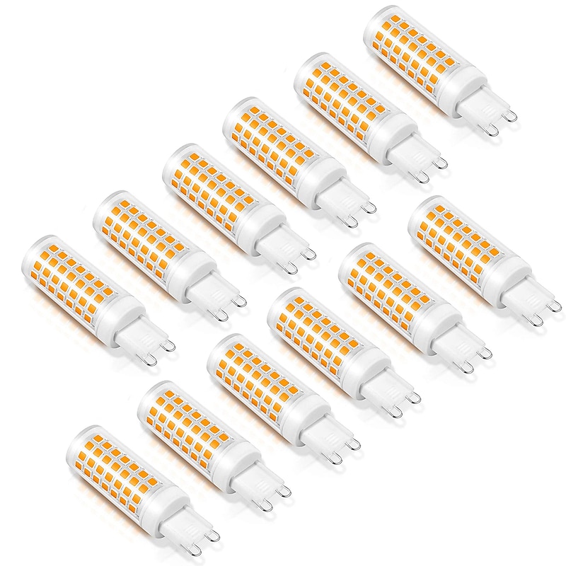 G9 LED Bulb 60W Halogen Equivalent 88LEDs Non-Dimmable Light Bulbs Naturally White Warm White No-Flicker for Home Lighting Cabinet Bathroom Kitchen AC110V AC220V2