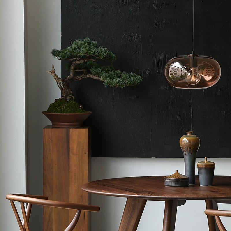 30 cm Single Design Pendant Light Glass Glass Electroplated Nordic Style 110-120V 220-240V2