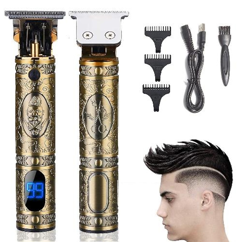 Hair Clippers For Men Hair Trimmer Zero Gapped Cordless Professional Haircut & Grooming Kit for Men Rechargeable LED Display