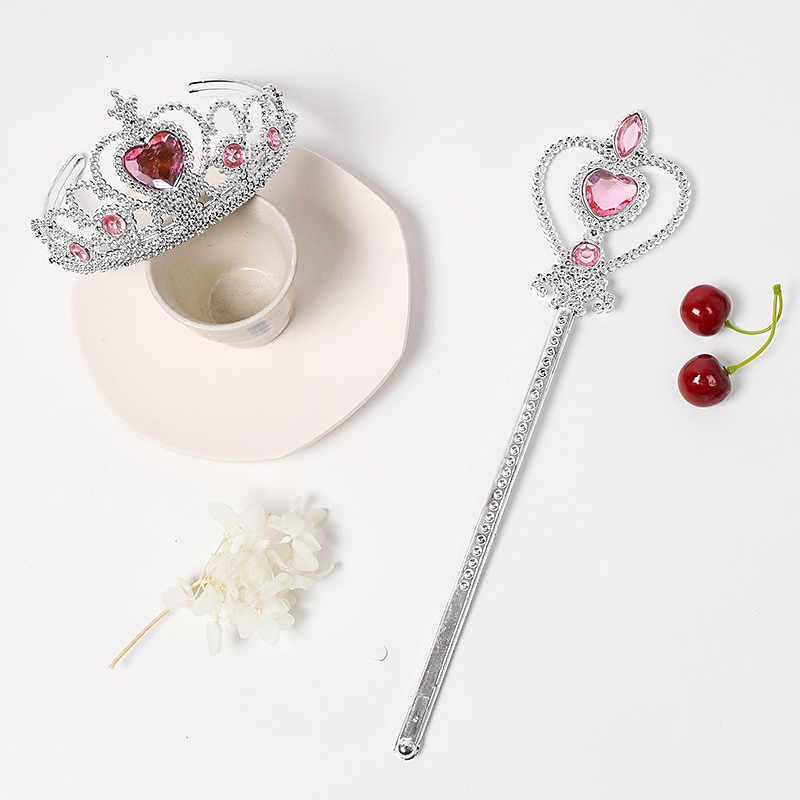 2pcs Kids Girls' Hair Accessories Sweet Heart Heart Pink Red3