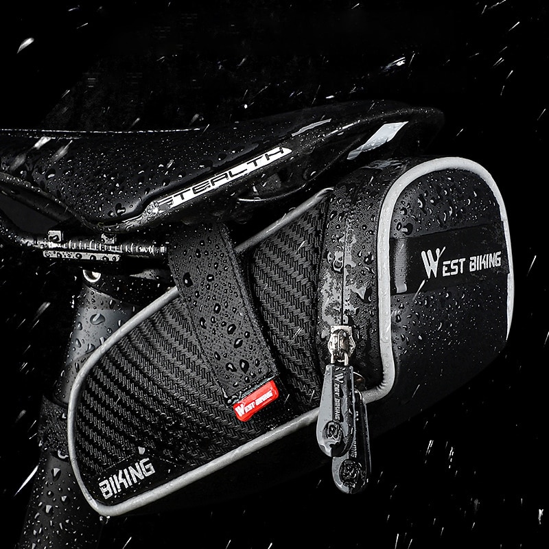 1.5 L Bike Rack Bag Wearable Easy to Install Bike Bag PU(Polyurethane) Bicycle Bag Cycle Bag Cycling Triathlon3