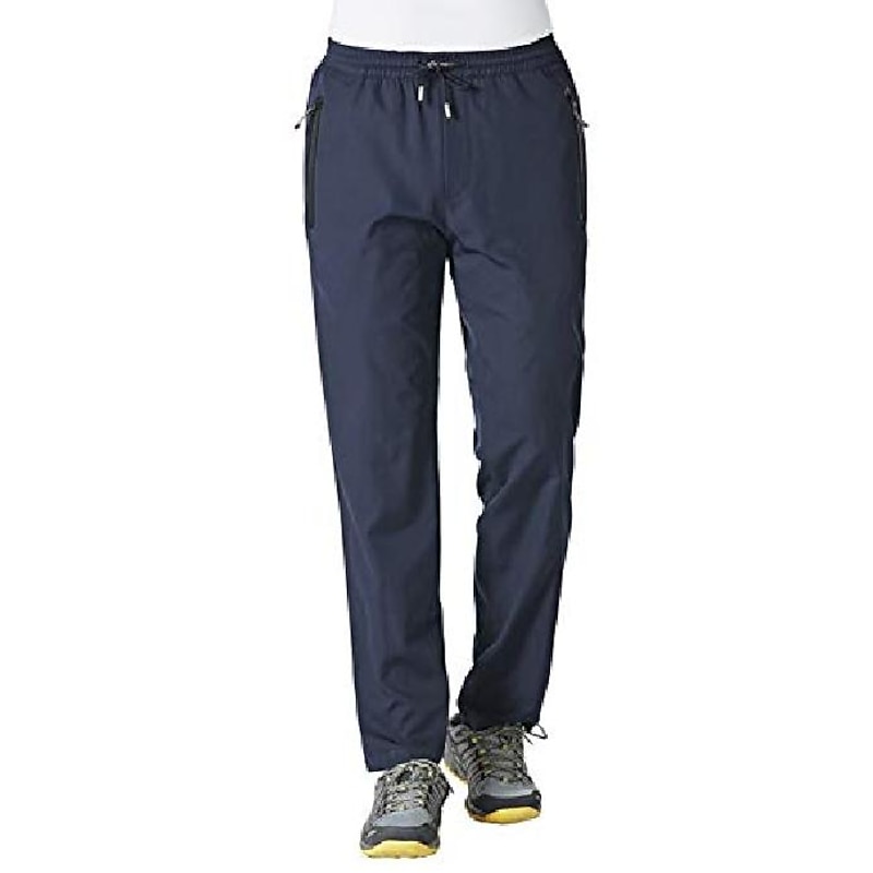 ysento jogging pants for men, light, with zip pockets xl dark blue