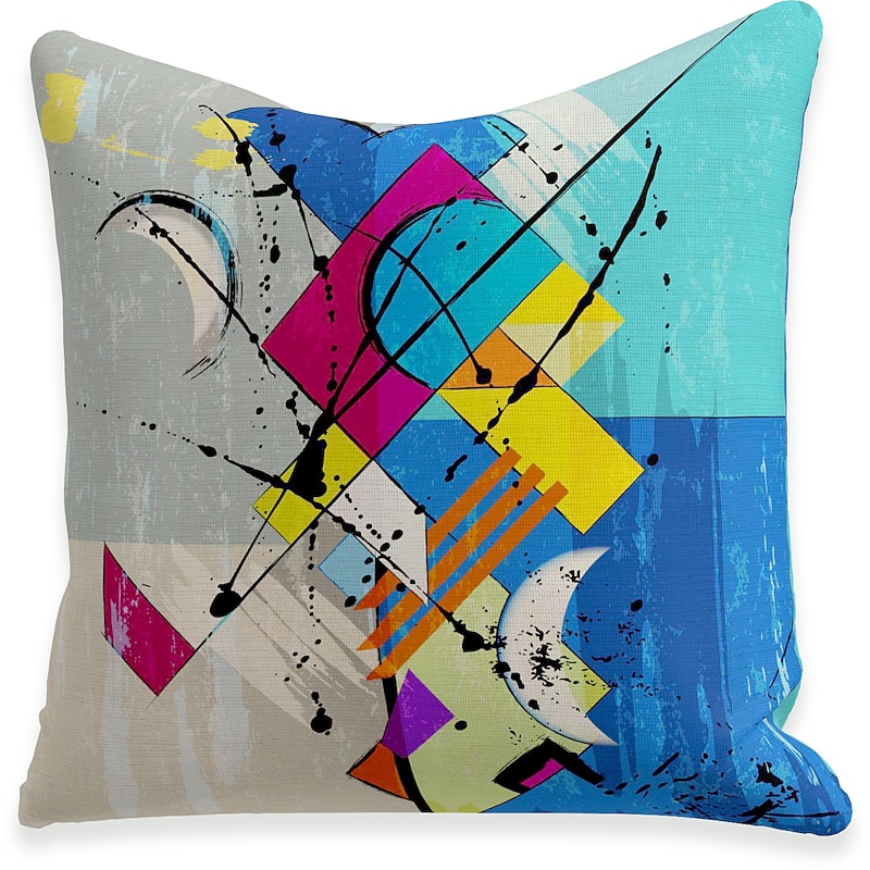 Kandinskiy Decorative Toss Pillows Cover 5PCS Soft Square Cushion Case Pillowcase for Bedroom Livingroom Sofa Couch Chair3