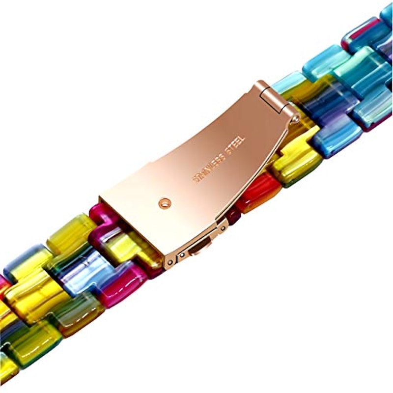 Smart Watch Band for Apple iWatch Sreies 8 7 6 5 4 3 2 1 SE Ultra 49mm 45mm 44mm 42mm 41mm 40mm 38mm Resin Smartwatch Strap Women Bracelet Stainless Steel Buckle Jewelry Bracelet Replacement4