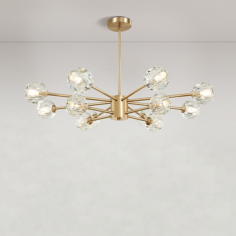 88 cm LED Chandelier Pendant Light Crystal Desgin Gold Flush Mount Lights Metal Electroplated Modern 110-120V 220-240V3