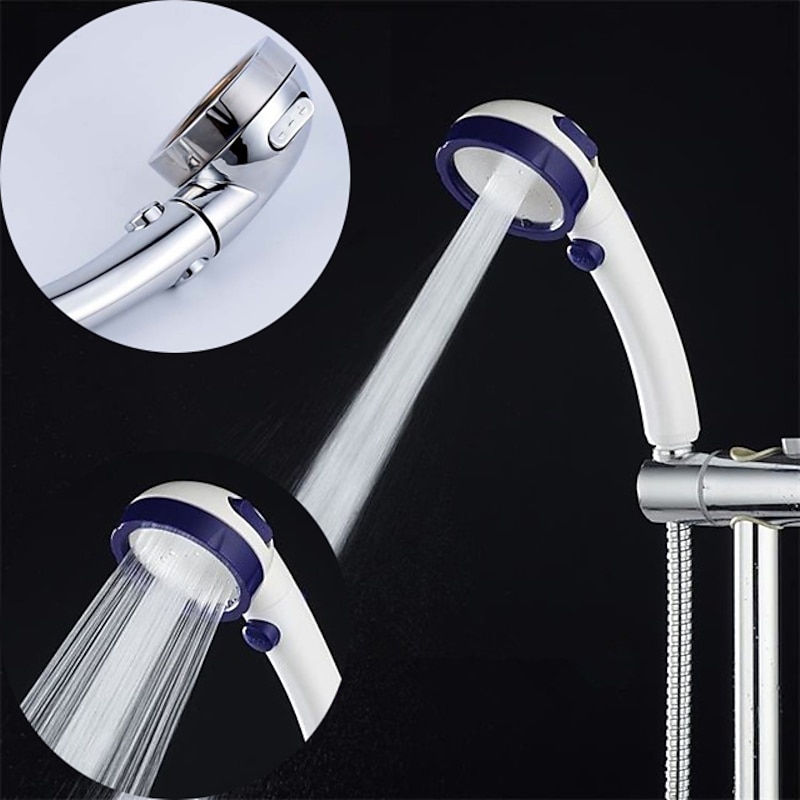 High Quality 1PC High Pressure 3 Modes Shower Head with Stop Button Adjustable Water Saving Showerhead For Home Hotel Bathroom3