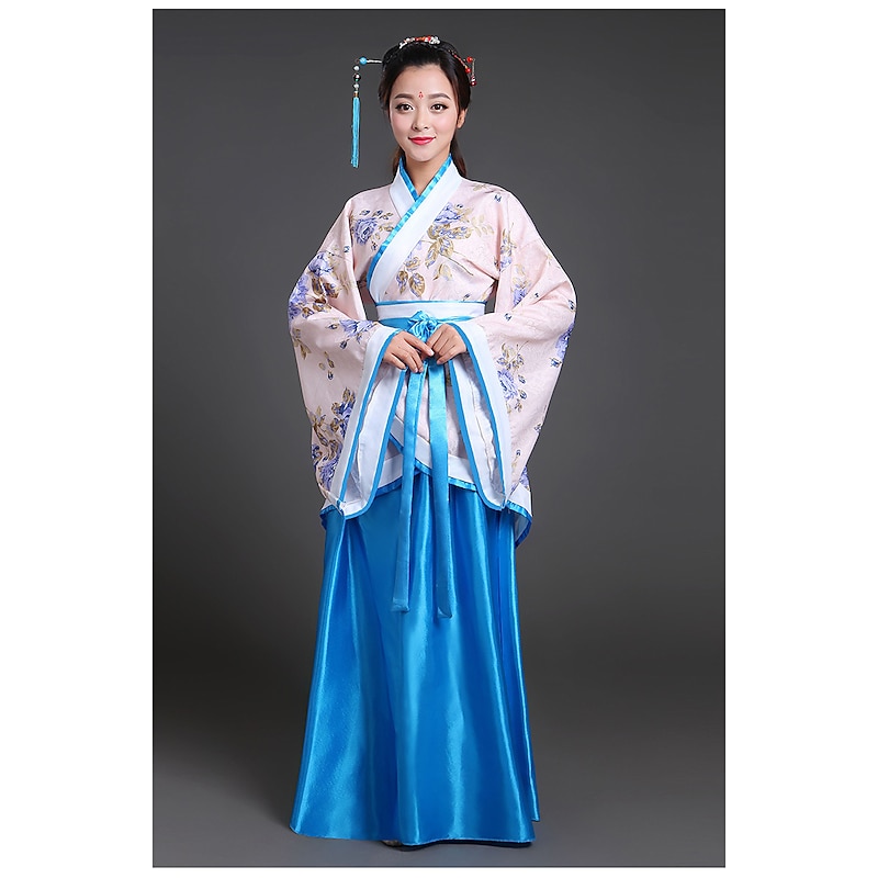 Women's Girls' Hanfu Antique Outfits Classic Style Classic & Timeless Elegant & Luxurious Chinese Style Chinese Red High Quality Hanfu Chinese Palace Style Costume3