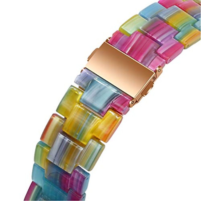 Smart Watch Band for Apple iWatch Sreies 8 7 6 5 4 3 2 1 SE Ultra 49mm 45mm 44mm 42mm 41mm 40mm 38mm Resin Smartwatch Strap Women Bracelet Stainless Steel Buckle Jewelry Bracelet Replacement2