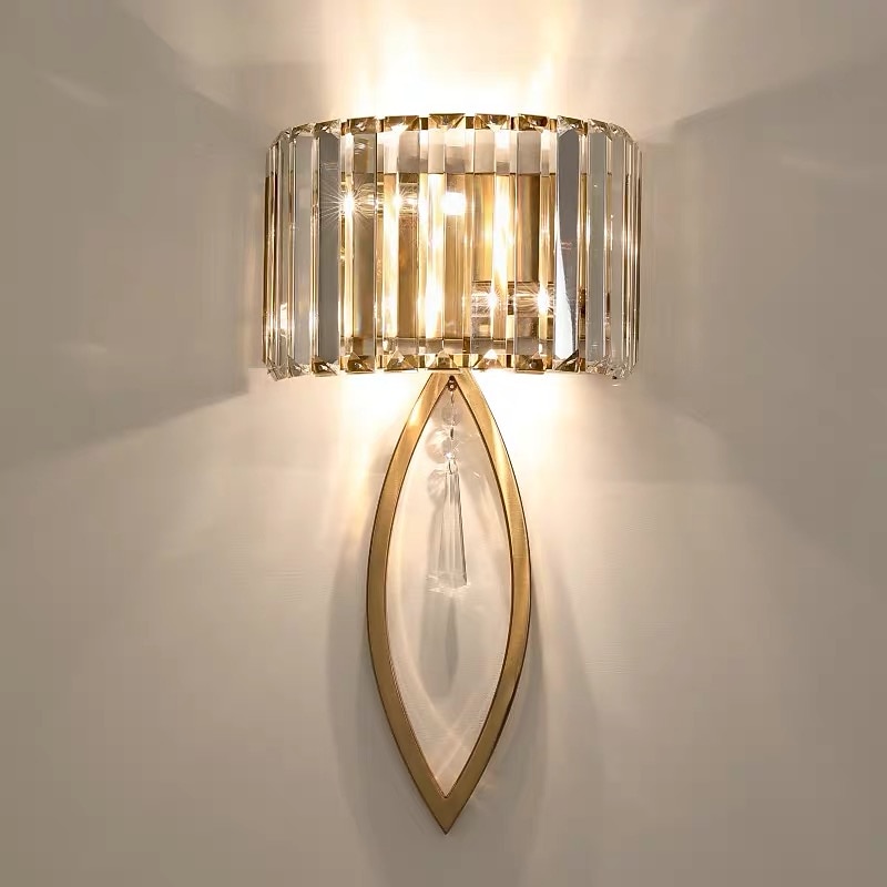 LED Wall Sconces Modern Gold Crystal Wall Light for Bedroom Kids Room 110-120V 220-240V 5W Luxury Indoor Lighting2