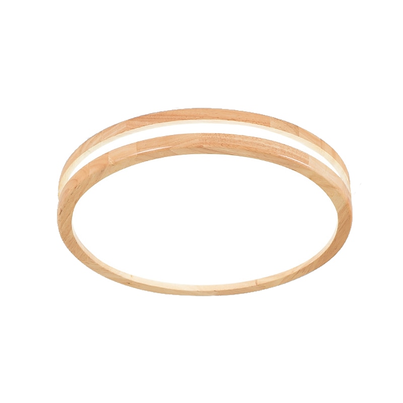 30/40/50cm LED Ceiling Light Round Square Wood Nordic Modern Flush Mount Lights Painted Finishes Nature Inspired Style 110-120V 220-240V2