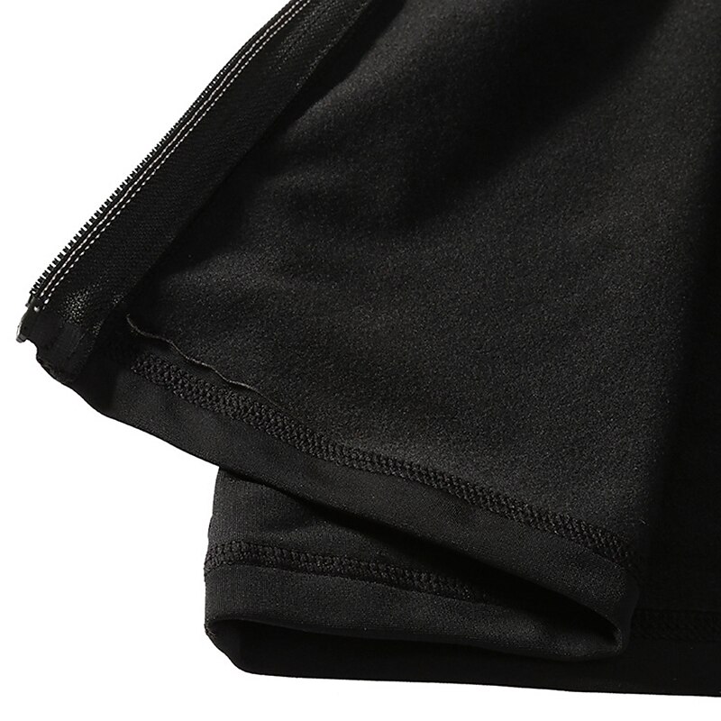 Figure Skating Jacket with Pants Women's Girls' Ice Skating Jacket Pants / Trousers Leggings Black Thumbhole Fleece Spandex High Elasticity Training Practice Competition Skating Wear Thermal Warm4