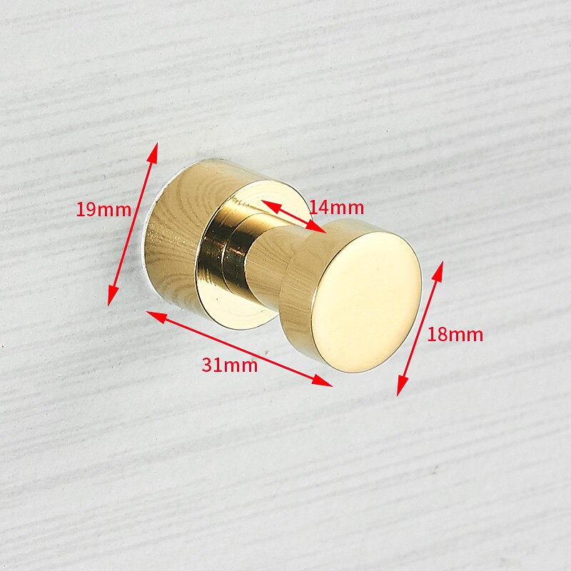 Wall Hooks for Coats,Brass Wall Mounted Bathroom Towel Hooks Robe Hooks 3PCS/5PCS(Golden)3