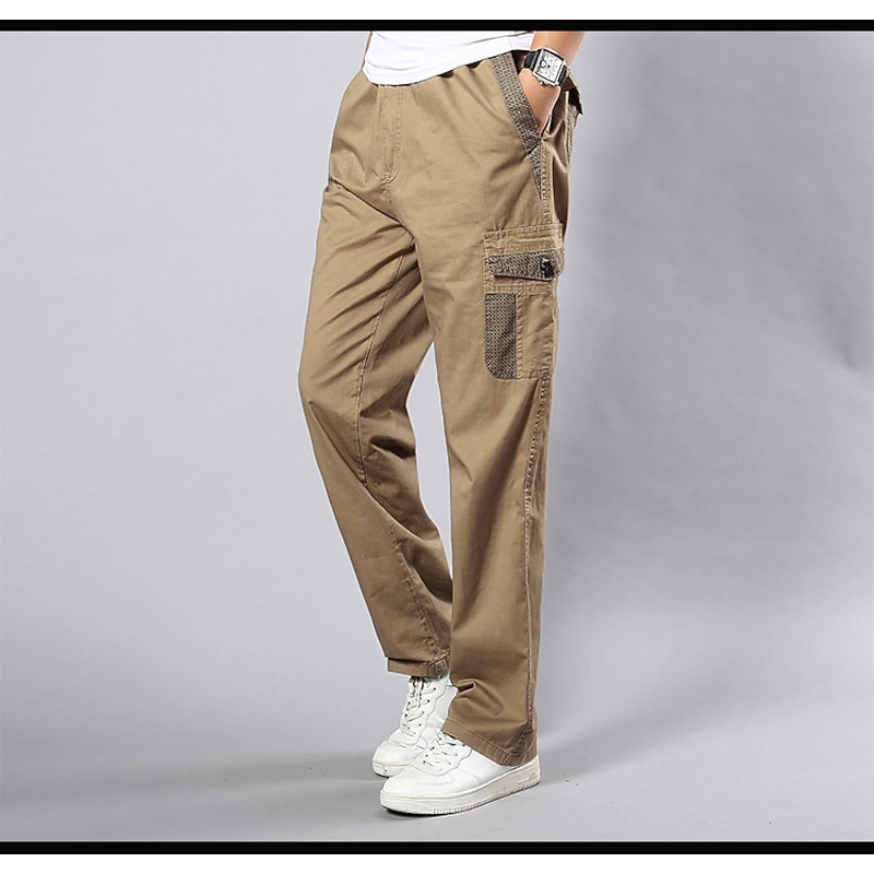 Men's Hiking Pants Trousers Work Pants Tactical Pants Military Spring Winter Outdoor Regular Fit Ripstop Windproof Multi-Pockets Quick Dry Pants / Trousers Bottoms Dark Grey Black Cotton Hunting3