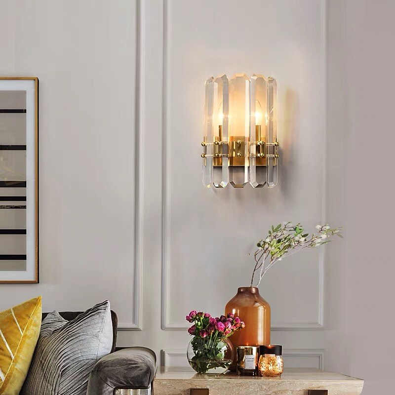 Crystal Modern Wall Lamps Wall Sconces Bedroom Kids Room Steel Wall Light 110-120V 220-240V 5 W / E14 / E12 / CE Certified2