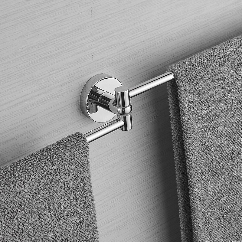 Towel Bar Adorable / Lovely / Creative Contemporary / Modern Stainless Steel 2-tower bar Wall Mounted4