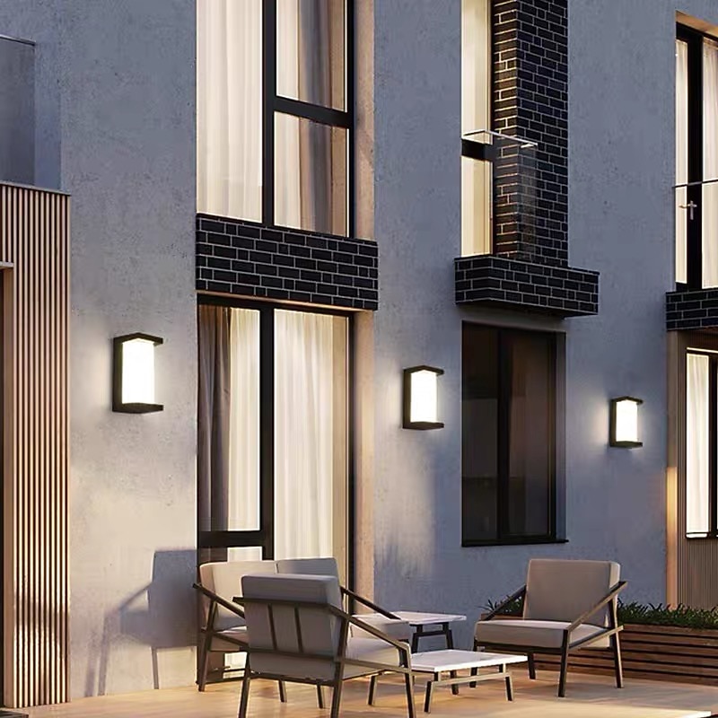 Outdoor Wall Lights Waterproof Outdoor Wall Lights Outdoor Iron Metal Wall Light 110-120V 220-240V 18 W4