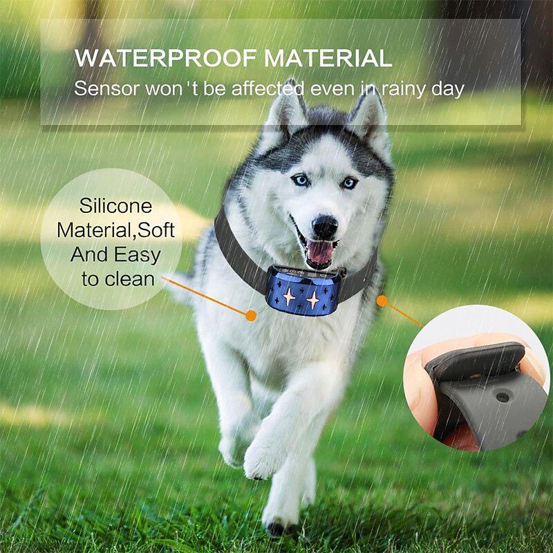 Dog Training Collar Dog Training Anti Bark Collar Shock Collar Adjustable Size Electric Dog Cat Pets Waterproof Anti Bark Electronic / Electric Safety Plastic Electronic Behaviour Aids For Pets3