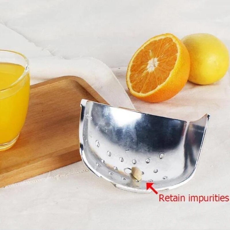 Silver Metal Manual Juicer Fruit Squeezer Juice Lemon Orange Press Household Multifunctional Kitchen Drinkware Supplies 9