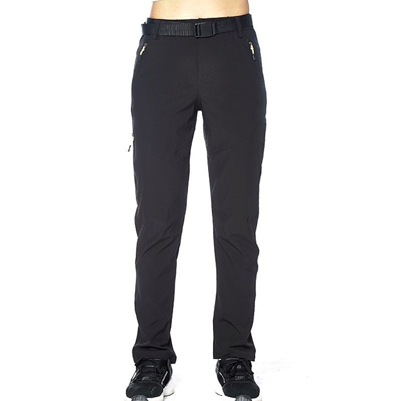 Women's Hiking Pants Trousers Summer Outdoor Waterproof Skin Friendly Quick Dry Stretchy Pants / Trousers Bottoms Elastic Waist Zipper Pocket Multi Pocket Black Grey Spandex Elastane Camping / Hiking4