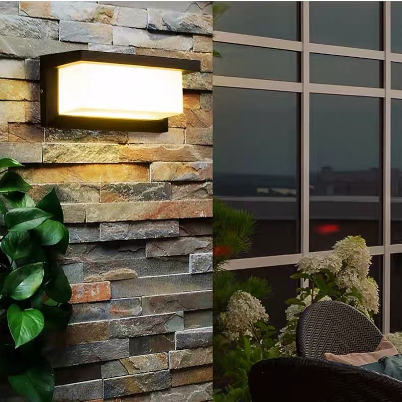 Outdoor Wall Lights Waterproof Wall-mounted Lights Iron Wall Light 110-120V 220-240V 18 W2