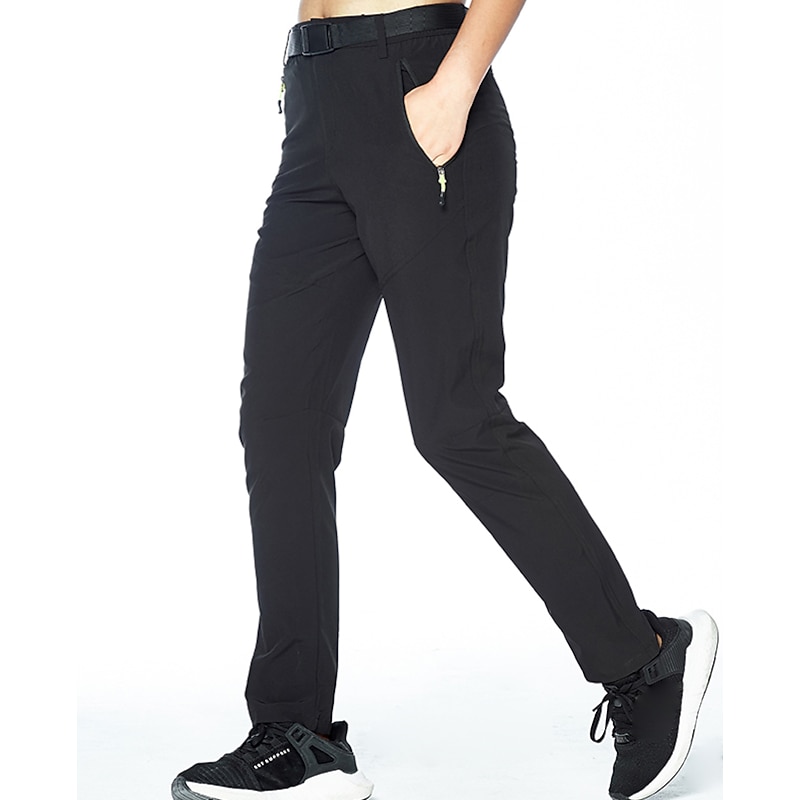 Women's Hiking Pants Trousers Summer Outdoor Waterproof Skin Friendly Quick Dry Stretchy Pants / Trousers Bottoms Elastic Waist Zipper Pocket Multi Pocket Black Grey Spandex Elastane Camping / Hiking2