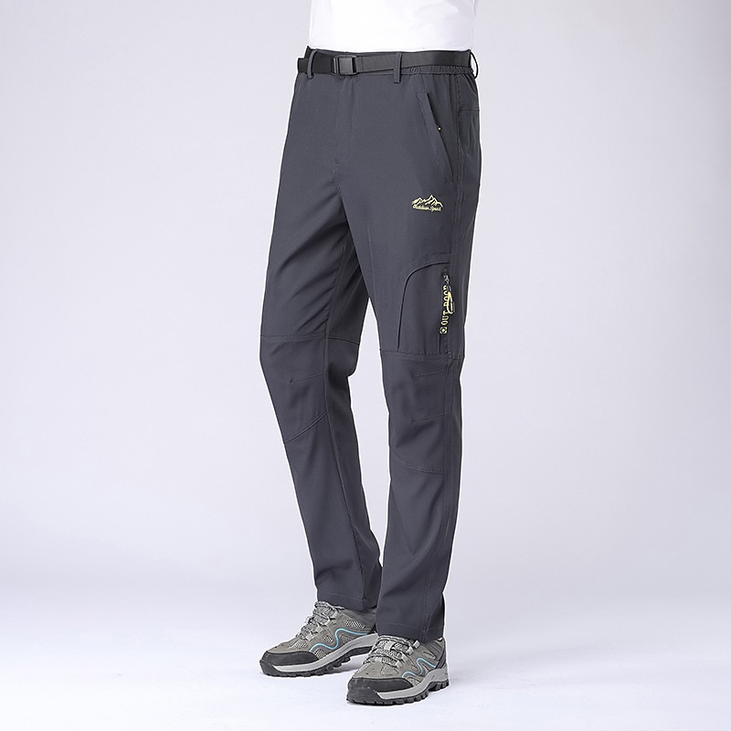Men's Hiking Pants Trousers Summer Outdoor Windproof Quick Dry Zipper Pocket Stretchy Bottoms Black Dark Navy Elastane Hunting Fishing Climbing L XL XXL XXXL 4XL2