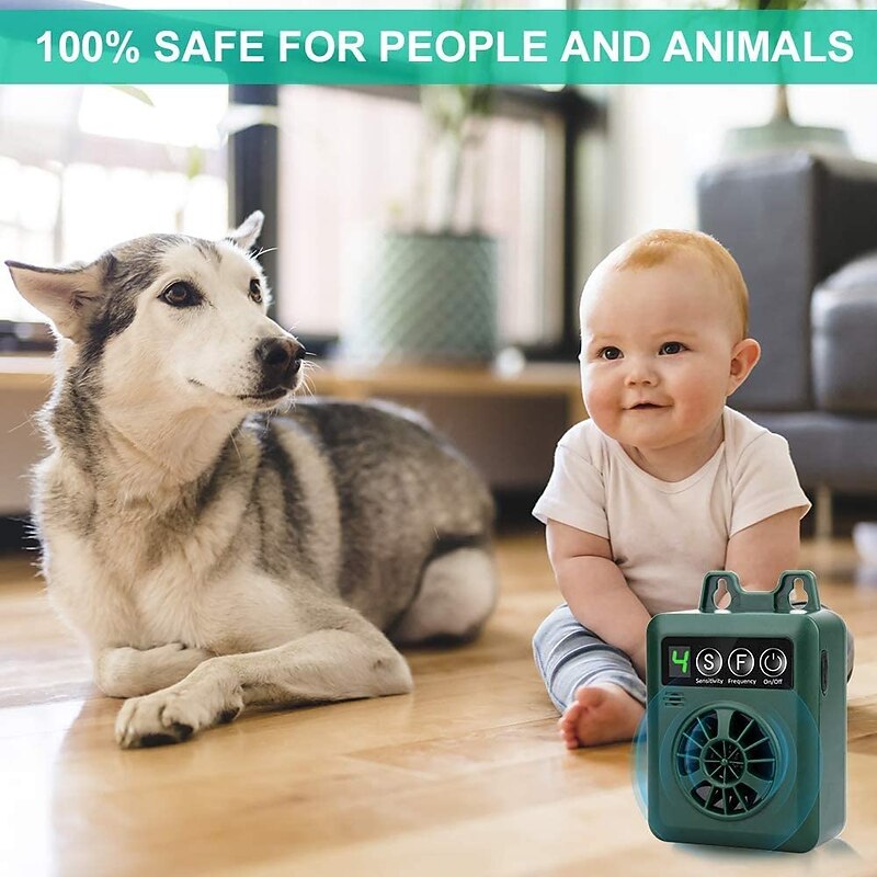 Pet Dog Ultrasonic Bark Control Device Upgraded Rechargeable Digital Bark Control Outdoor Anti Barking Dog Bark Control Sonic Bark Deterrents Silencer Stop Barking2