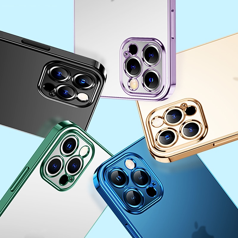 Phone Case For iPhone 17 Pro Max 17 Air 16 15 14 Pro Max Plus 13 12 Pro Max Mini Back Cover Transparent Shockproof TPU