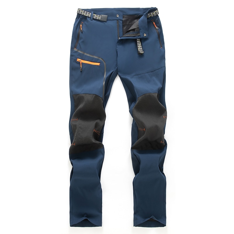 Men's Hiking Pants Trousers Patchwork Summer Outdoor Waterproof Windproof Quick Dry Zipper Pocket Bottoms Black Army Green Hunting Fishing Climbing S M L XL XXL3