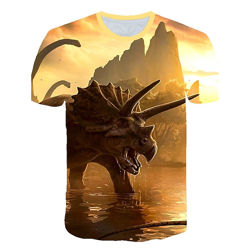 Boys 3D Graphic Animal 3D T shirt Tee Short Sleeve 3D Print Active Cool Kids Toddler 2-12 Years 11