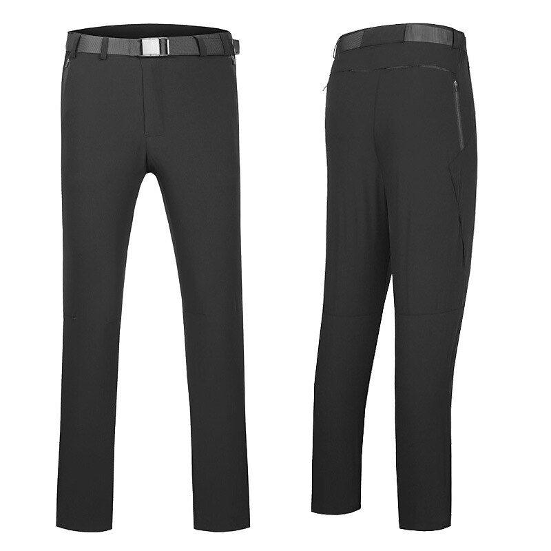 Men's Hiking Pants Trousers Summer Outdoor Windproof Quick Dry Lightweight Stretchy Bottoms Black Dark Gray Hunting Fishing Climbing S M L XL XXL