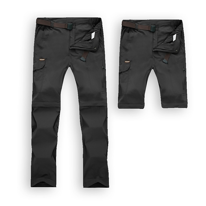 Men's Convertible Zip Off Pants Hiking Pants Trousers Summer Outdoor Skin Friendly Comfort Quick Dry Wear Resistance Bottoms Black Army Green Hunting Fishing Climbing S M L XL XXL2