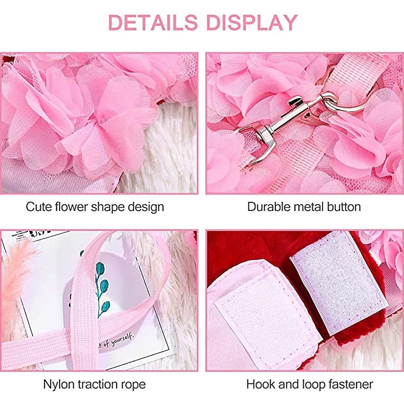 Dog Cat Pets Harness Walking Cute and Cuddly Bowknot Bowknot Flower Flower / Floral Husky Alaskan Malamute Golden Retriever4